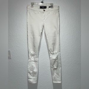 Hollister White Low-Rise Jean Leggings
